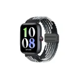 [Черный градиент] Магнитная застежка Нейлоновая ткань Вязаный ремень Черная пряжка