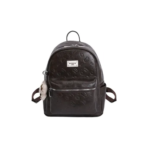 DIFFERENT FACES ПУ (полиуретан) Рюкзак Женские Кофе