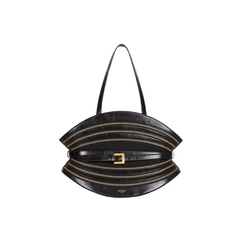 BALMAIN Телячья кожа Сумка через плечо сумка среднего размера женская черная