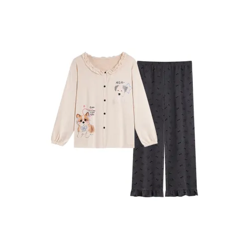 MADALLO Абрикос Женские Пижамные Комплекты