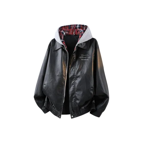PAUL COSTELLOE Кожа Куртка Унисекс