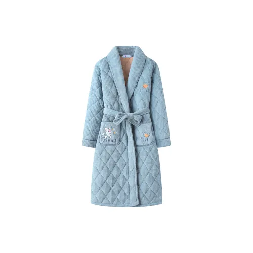 DUOQIAOMEI PG71022 Женские Халаты для сна Robe Женские Банные халаты