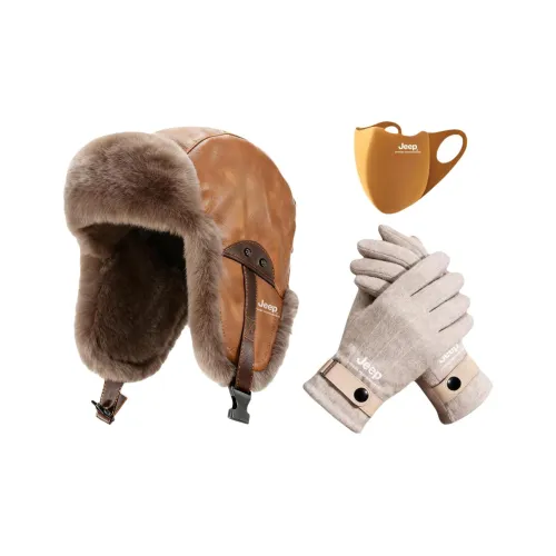 Jeep Кожаный Шляпа-ушанка Унисекс
