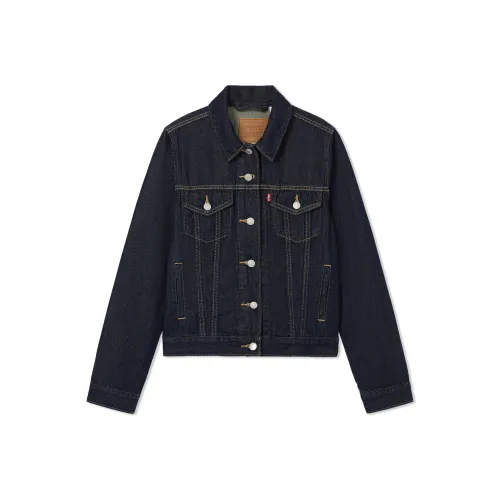 Levis Темно-синие женские джинсовые куртки