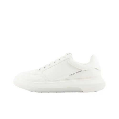 EMPORIO ARMANI Низкие кроссовки для скейтбординга Мужские Белые