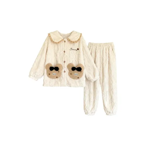 GOYN Экрю Женские Пижамные Комплекты