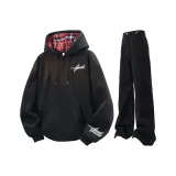 Черный свитшот [с флисовой подкладкой] + черные джинсы