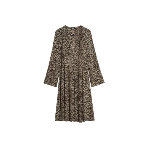 Zadig Voltaire Длинное платье с длинными рукавами женское