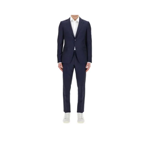 Ermenegildo Zegna Marine Blue Мужские Деловые Костюмы