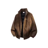 Кофейный Белый Логотип (90% пуховик)