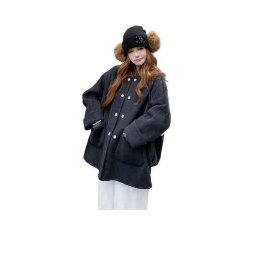 MEXICAN Темно-серый Женский Пальто