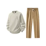 Комплект одежды (Серый зеленый топ + хаки низ)