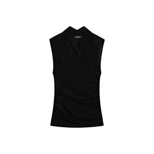 Massimo Dutti Черные Женские T-рубашки