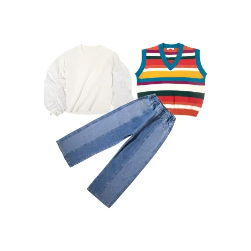 Meter Радужный Наборы одежды для детей Повседневная спортивная одежда