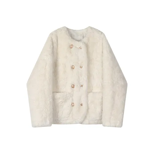 SOIE Экрю Женские Бархатные Куртки