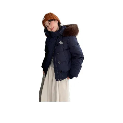 GOSO Темно-синий Синий Женский Пуховик