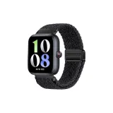 [Металлический черный] Магнитная застежка Нейлоновая ткань Вязаный ремень Черная пряжка