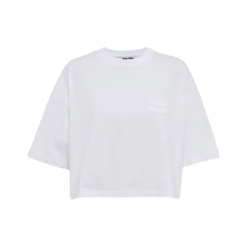 MIU MIU Белый Женский Короткий Топ