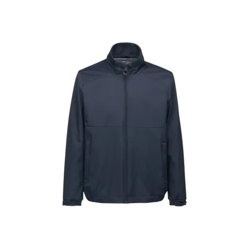 GEOX Темно-синие мужские куртки