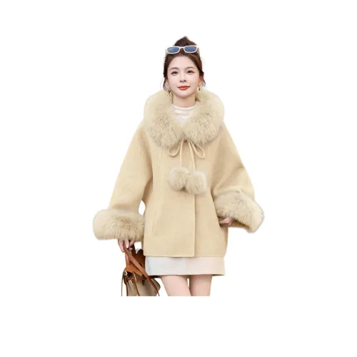 H YXIANG Бархат Feel Пальто Женское