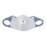 Мультяшный медведь термический "Снег кашемировый синий"