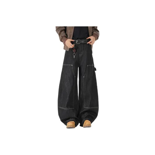 IZZUE Черные Унисекс Джинсы