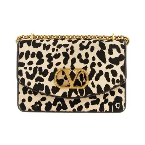 Valentino Сумка через плечо из коровьей кожи женский с леопардовым принтом