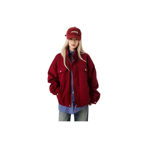 PEA Красный Унисекс Куртки