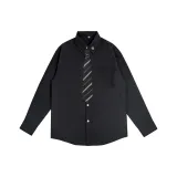 Черный галстук с черной полоской