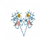 Аква-синий, радость, палочка, 1 пара [материал, пачка]