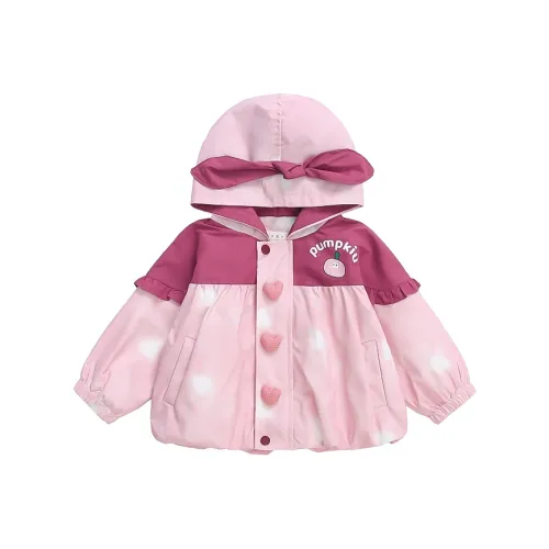 SHIBU Лимон Сердце Пальто Розовый Детские утеплённые куртки