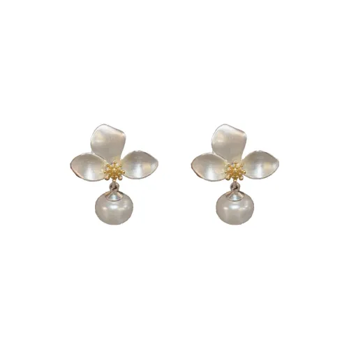 BONAS Copper Stud Earrings Women's BONAS Медные серьги-гвоздики женские