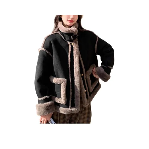 GOSO Черный Женские Бархатные Куртки