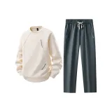 Комплект одежды (Абрикосовый топ + Темно-серый низ)