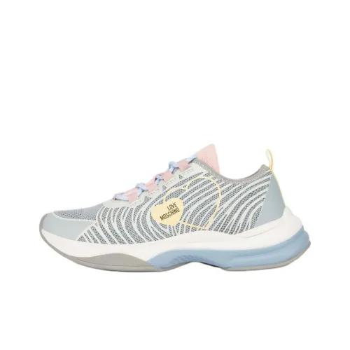 MOSCHINO Sprint Love Low Топ Повседневная обувь Женская Серый