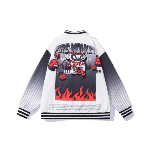 FireMonkey Бейсбольная куртка Унисекс Белый