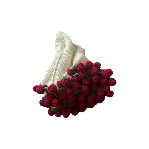 AOMN Розовый Букет Одеяло Вязаные Ткани DIY Материал Сумка Пряжа Шар Crochet Жаккард Цветочный дизайн Одеяло Незавершенные DIY Игрушки