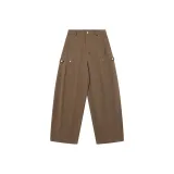 Коричневые кофейные штаны.