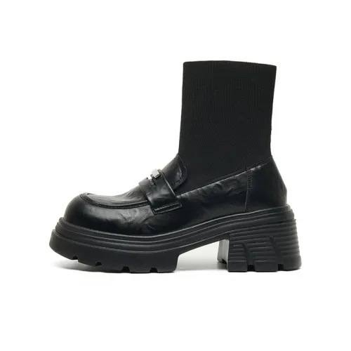 JOSINY Эластичные ботинки черные женские