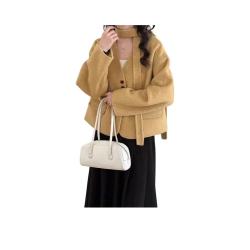 TENNE GIRL Желтое Женское Пальто