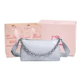 HHF25005-A [Искрящееся Звездное Небо Треугольная Сумка] Светло-синий