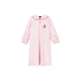 Платья для отдыха Hello Kitty из ткани Tencel-Cotton, длинные, розовые полосы