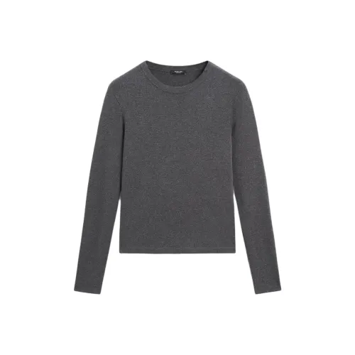 Massimo Dutti Серые Женские T-рубашки