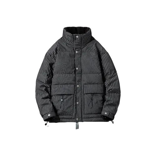 PLQV Черный Мужской Пуховик