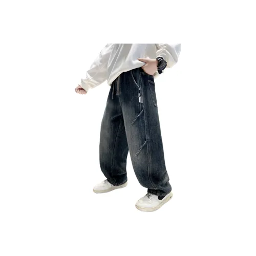 Meng Jia Class Синий с флисовой подкладкой школьный возраст джинсы