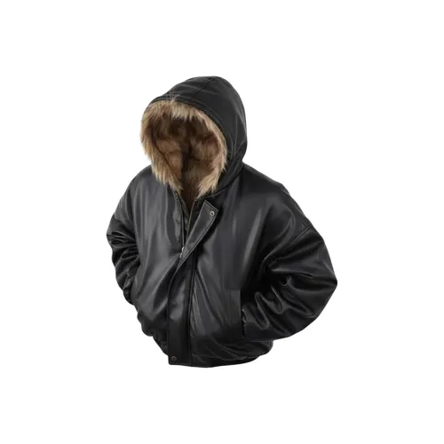 Ang2 Stu Черный [Плотный Двойной С обеих сторон Утолщенный] Унисекс Куртки