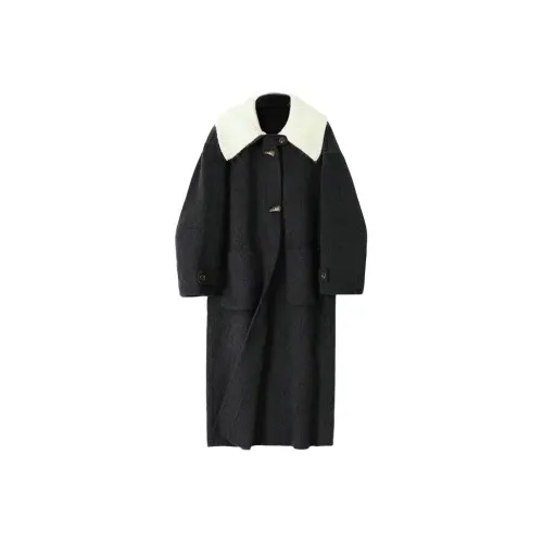 OZVO Черный Серый Цвет Женское Пальто