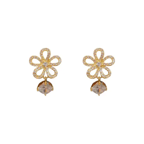 BONAS Copper Stud Earrings Women's BONAS Медные серьги-гвоздики женские