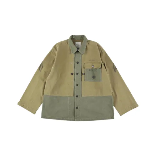 Bowwow Fw25 USMC M44 HBT Два Тон Куртка AGED Куртка Унисекс