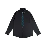 Черный, зеленый, полосы, галстук